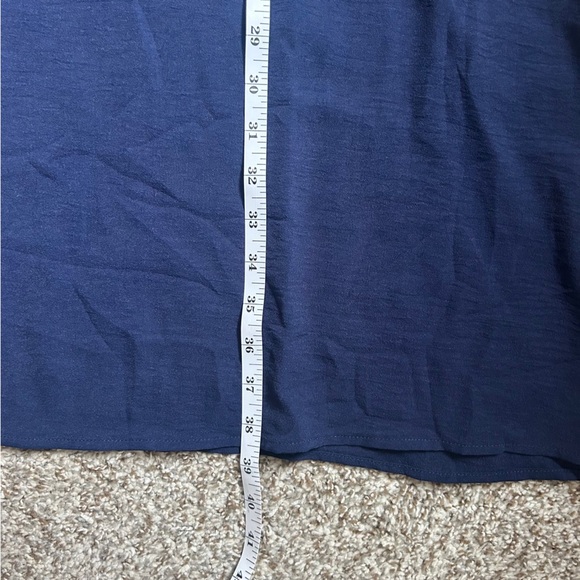 Elegant Navy Ruffle Sleeve Dress Casual Formal Lightweight Mini Summer XXL - Picture 7 of 7